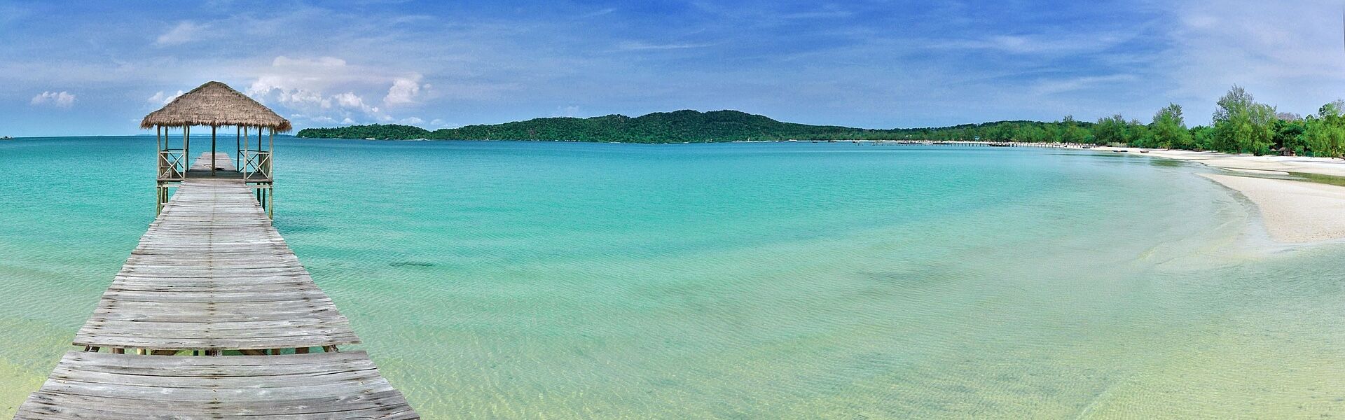 Koh Rong Beach and Bridge, Cambodia